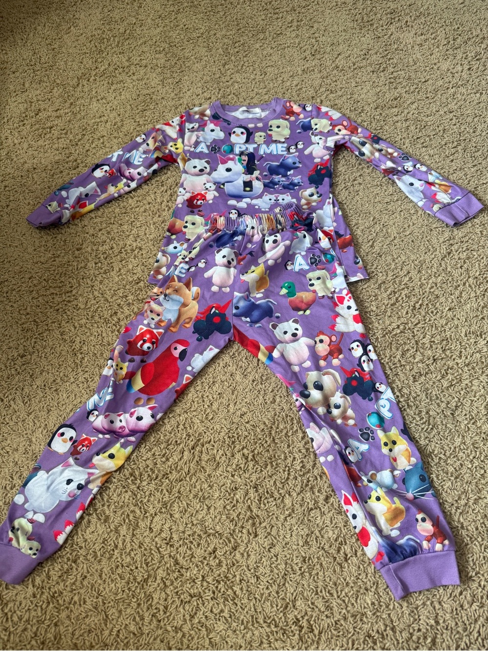 Adopt Me Purple Kids two-Piece Pajama
